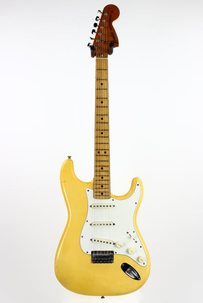 1974 Fender Stratocaster Olympic White Electric Guitar - Hardtail, Custom Color, 100% Original Vintage Strat!