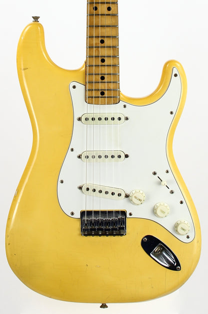 1974 Fender Stratocaster Olympic White Electric Guitar - Hardtail, Custom Color, 100% Original Vintage Strat!