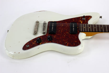 FANO Standard JM6 Aged Relic White | Matching Headstock, P90's