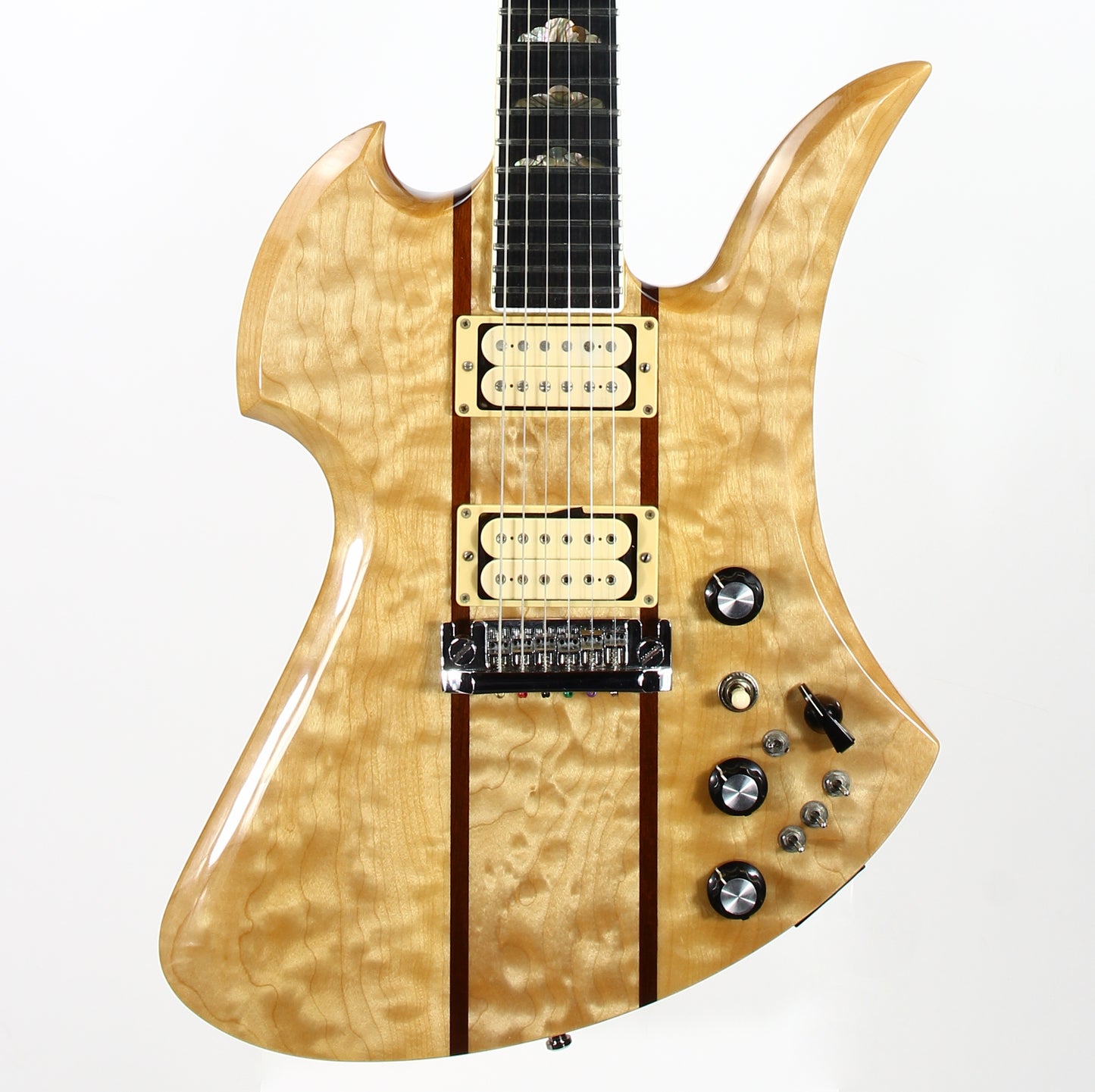 1999 BC Rich USA Mockingbird Supreme Deluxe Electric Guitar | Quilted Maple Top, Bernie Rico Signed