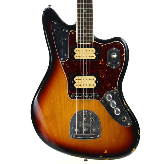 2012 Fender Road Worn Kurt Cobain '65 Jaguar - Original Case and Book, 3-Color Sunburst, Relic, Nirvana!