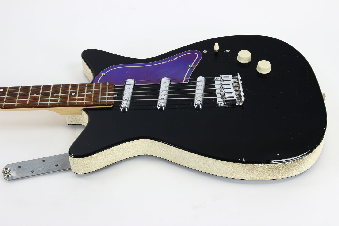 Jerry Jones Neptune Baritone Guitar | Black, 3 Pickups, Original Case & More!