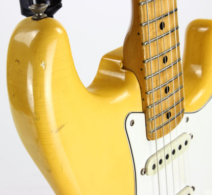 1974 Fender Stratocaster Olympic White Electric Guitar - Hardtail, Custom Color, 100% Original Vintage Strat!