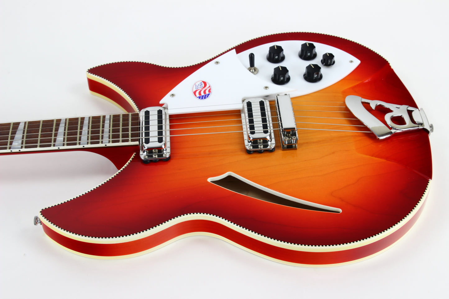 2020 Rickenbacker 360 WB DOUBLE CHECKERBOARD Bound | Aged Fireglo 1 of 30 Made!