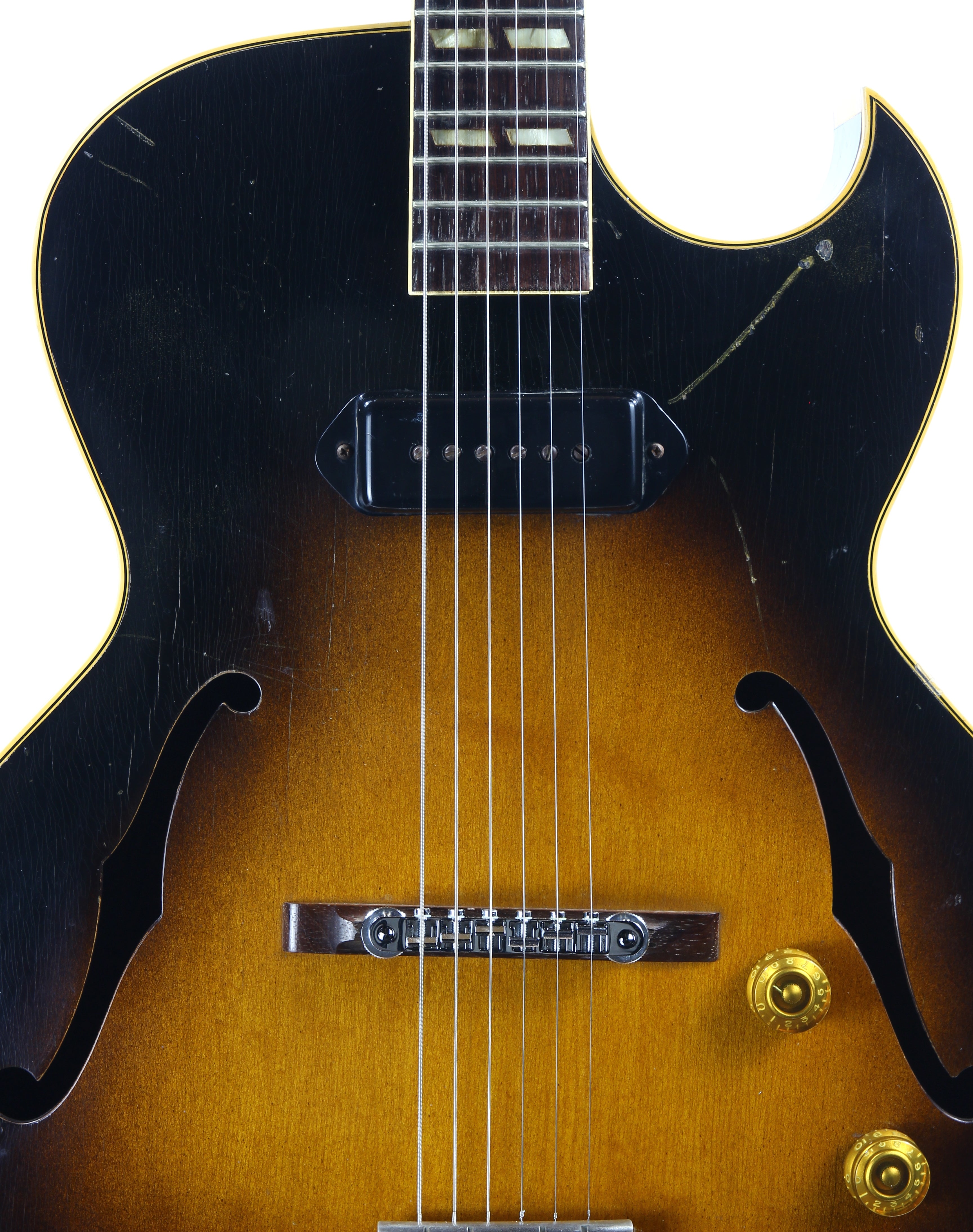 *SOLD* 1953 Gibson ES-175 Sunburst Single P90 Pickup - 1950's Player J ...