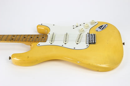 1974 Fender Stratocaster Olympic White Electric Guitar - Hardtail, Custom Color, 100% Original Vintage Strat!