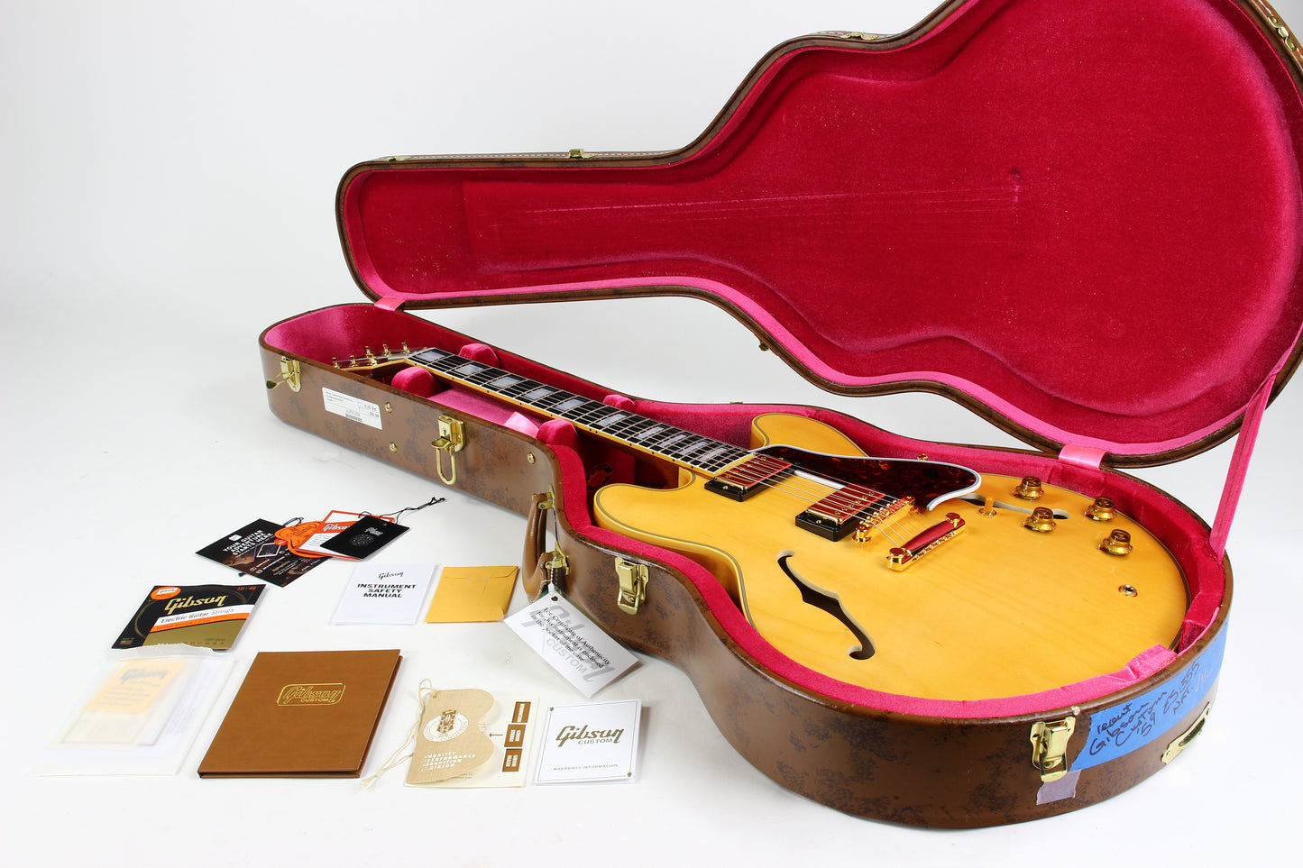 2025 Gibson Custom Shop 1959 Reissue ES-355 Vintage Natural VOS Blonde Stop Bar