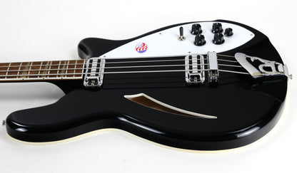 2024 Rickenbacker 4005V JG Jetglo Black Bass | Semi Hollowbody, Checkerboard Binding!