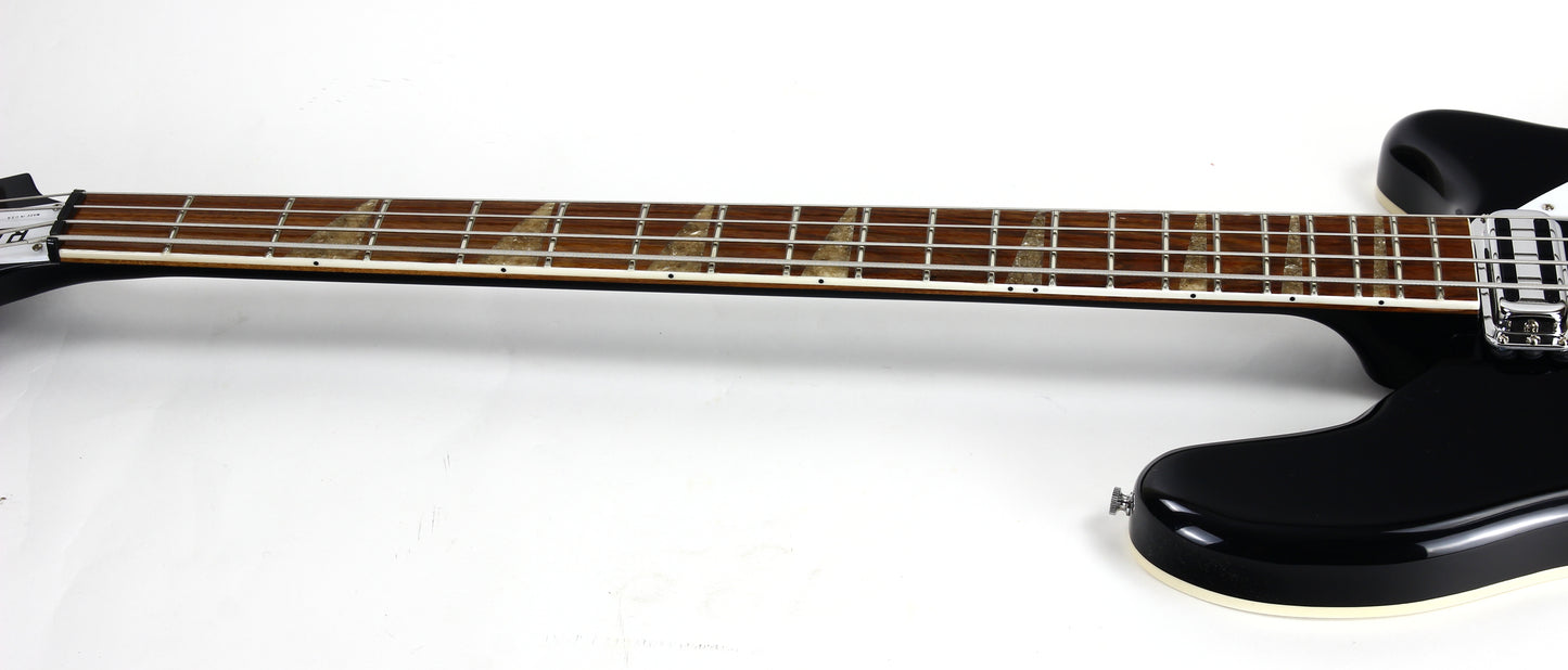 2024 Rickenbacker 4005V JG Jetglo Black Bass | Semi Hollowbody, Checkerboard Binding!