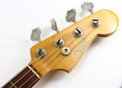 1964 Fender Precision Bass, Vintage '64 Pre-CBS | Spaghetti Logo, Natural Refin w Original Case!