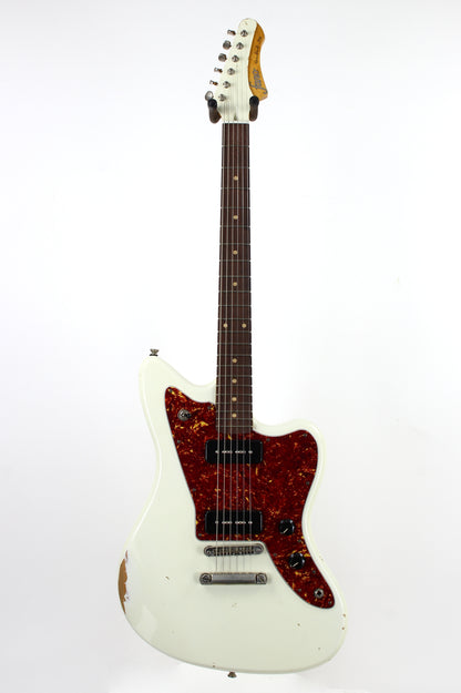 FANO Standard JM6 Aged Relic White | Matching Headstock, P90's