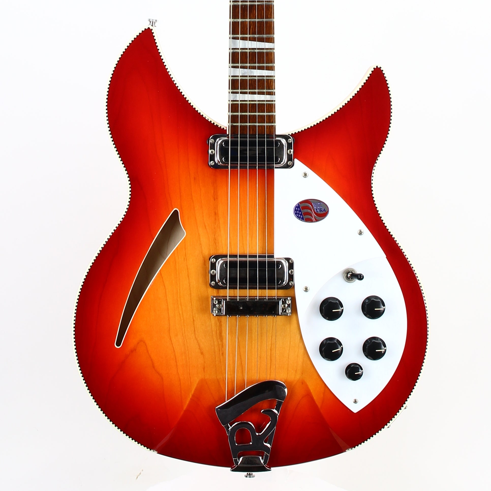 2020 Rickenbacker 360 WB DOUBLE CHECKERBOARD Bound Aged Fireglo 1 of 30 Made