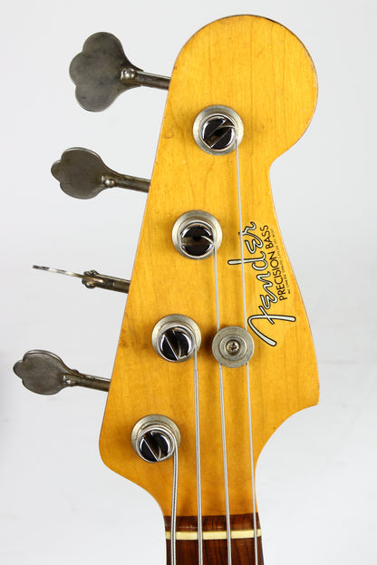 1964 Fender Precision Bass, Vintage '64 Pre-CBS | Spaghetti Logo, Natural Refin w Original Case!