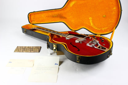 1963 Gibson ES-330TDC Cherry FACTORY BIGSBY w Original Hard Case Exceptionally Clean Vintage Guitar!