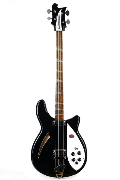 2024 Rickenbacker 4005V JG Jetglo Black Bass | Semi Hollowbody, Checkerboard Binding!