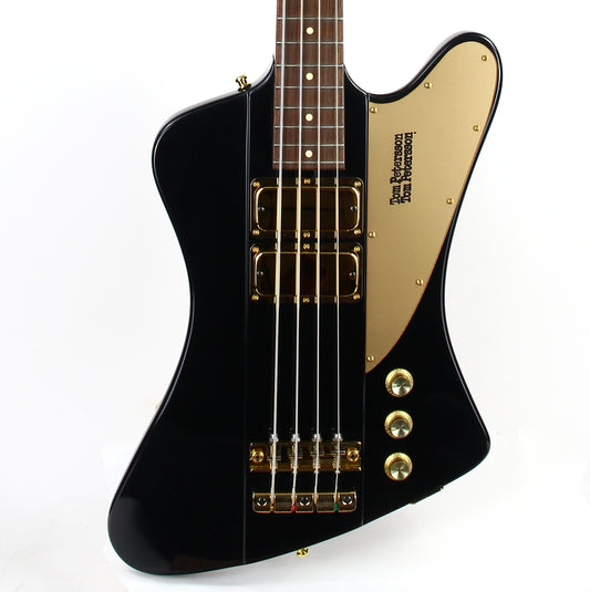 Mike Lull Tom Petersson Signature Bass, TPT4 Rare Black Finish, Gold Hardware