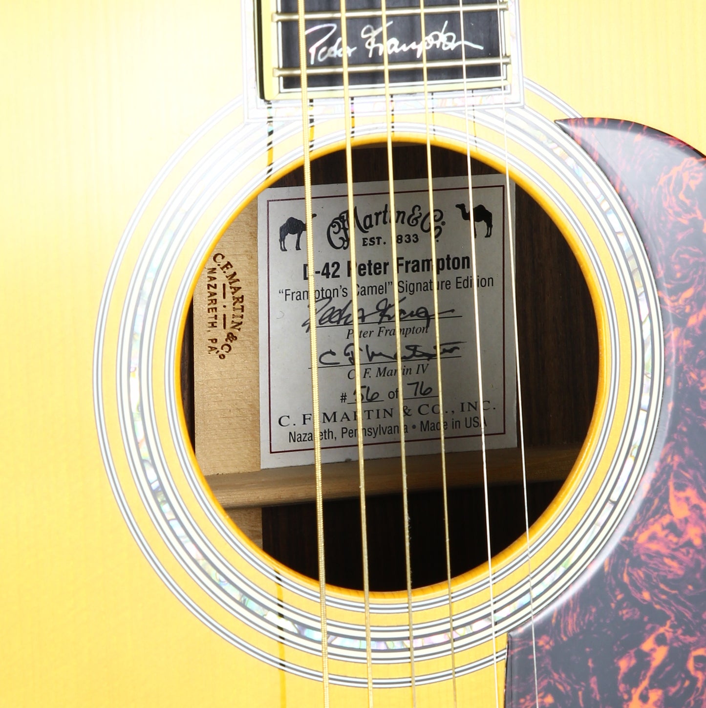 2006 Martin D-42 Peter Frampton Signature Model Frampton's Camel SIGNED