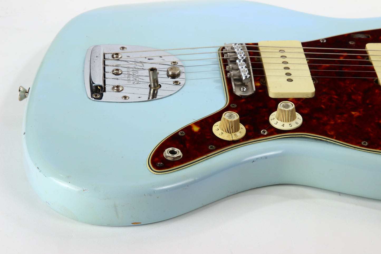 1966 Fender Jazzmaster Daphne Blue Refin - Vintage 1960's, Tortoise Guard, jaguar, stratocaster, 1965