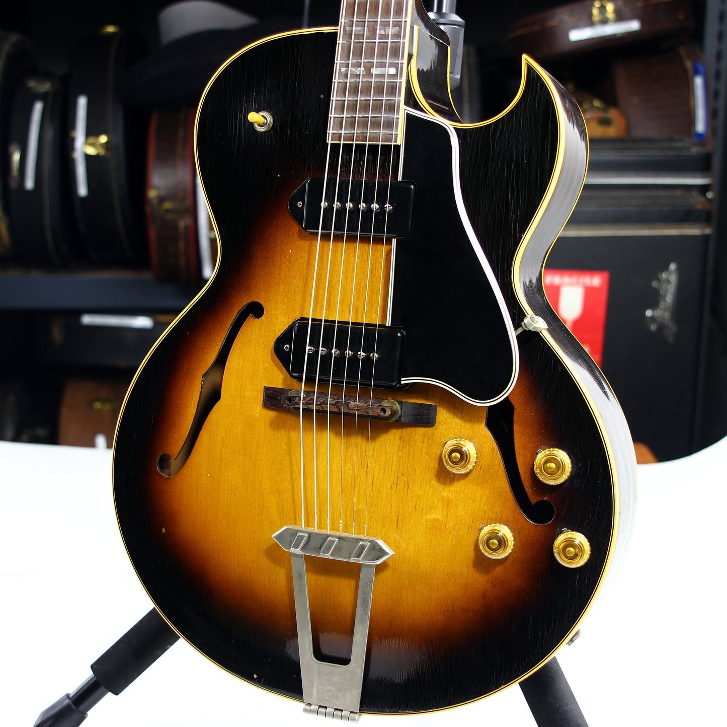 1955 Gibson ES-175D Sunburst Dual P90's - Vintage 1950's ES175, All-Original, No Breaks, Jazz Archtop