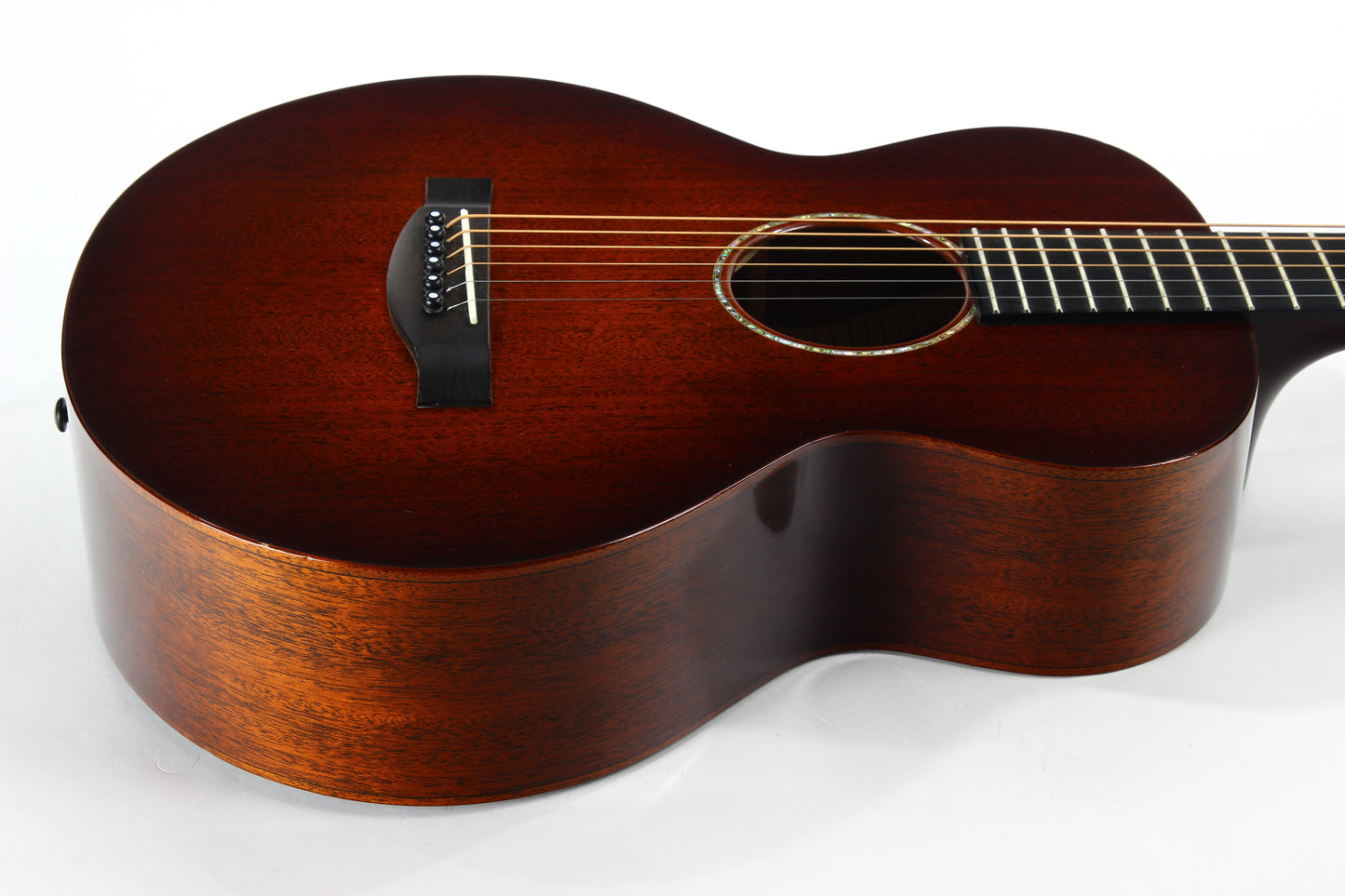 2019 Santa Cruz Custom Firefly All Mahogany Full Body Sunburst - 1929, Abalone Rosette, Small Body Acoustic!