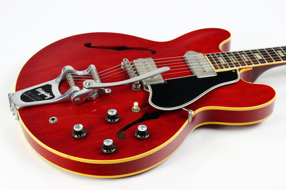 1963 Gibson ES-330TDC Cherry FACTORY BIGSBY w Original Hard Case Exceptionally Clean Vintage Guitar!