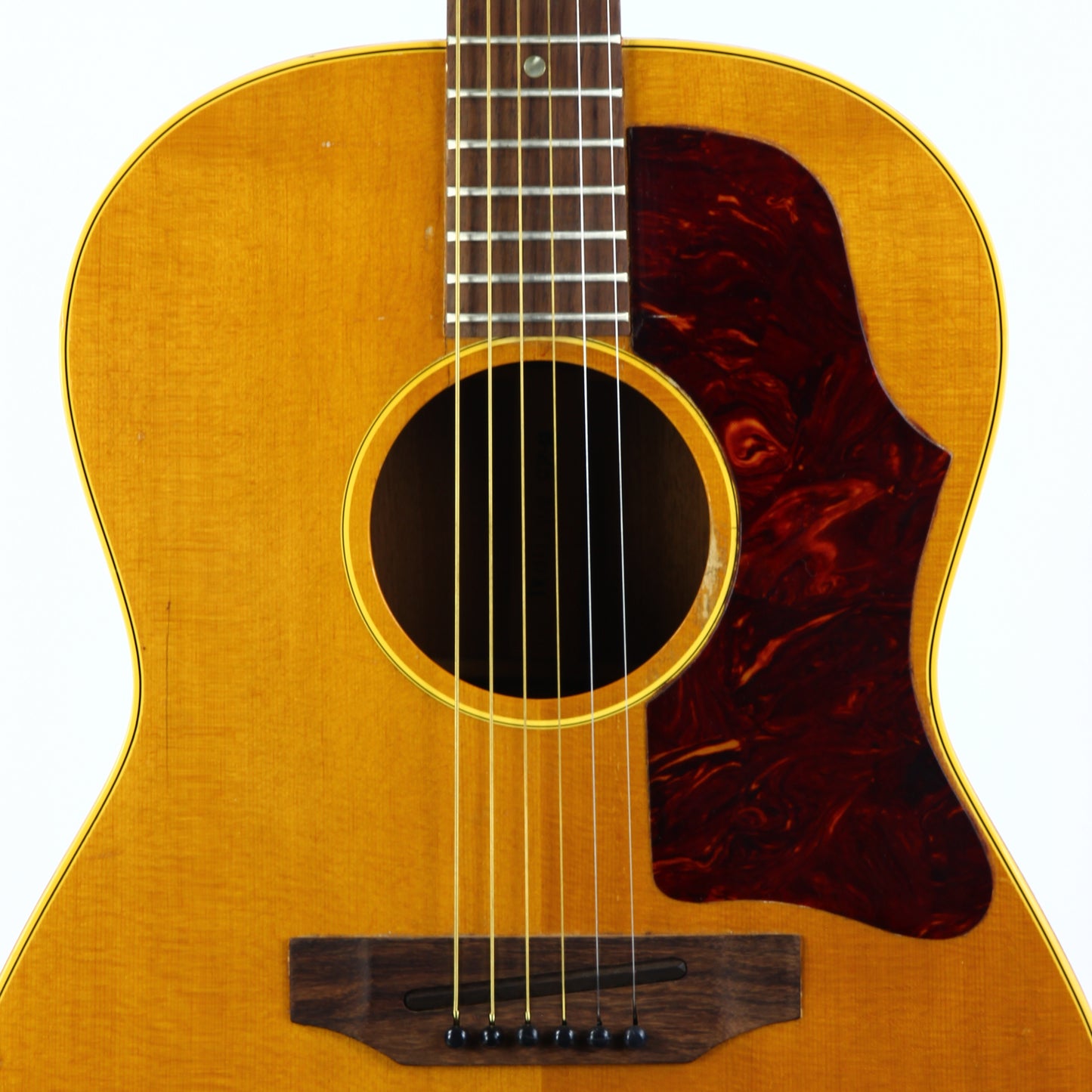 1966 Gibson B-25 N Natural Small Body Acoustic Guitar PROJECT w Original Chipboard Case
