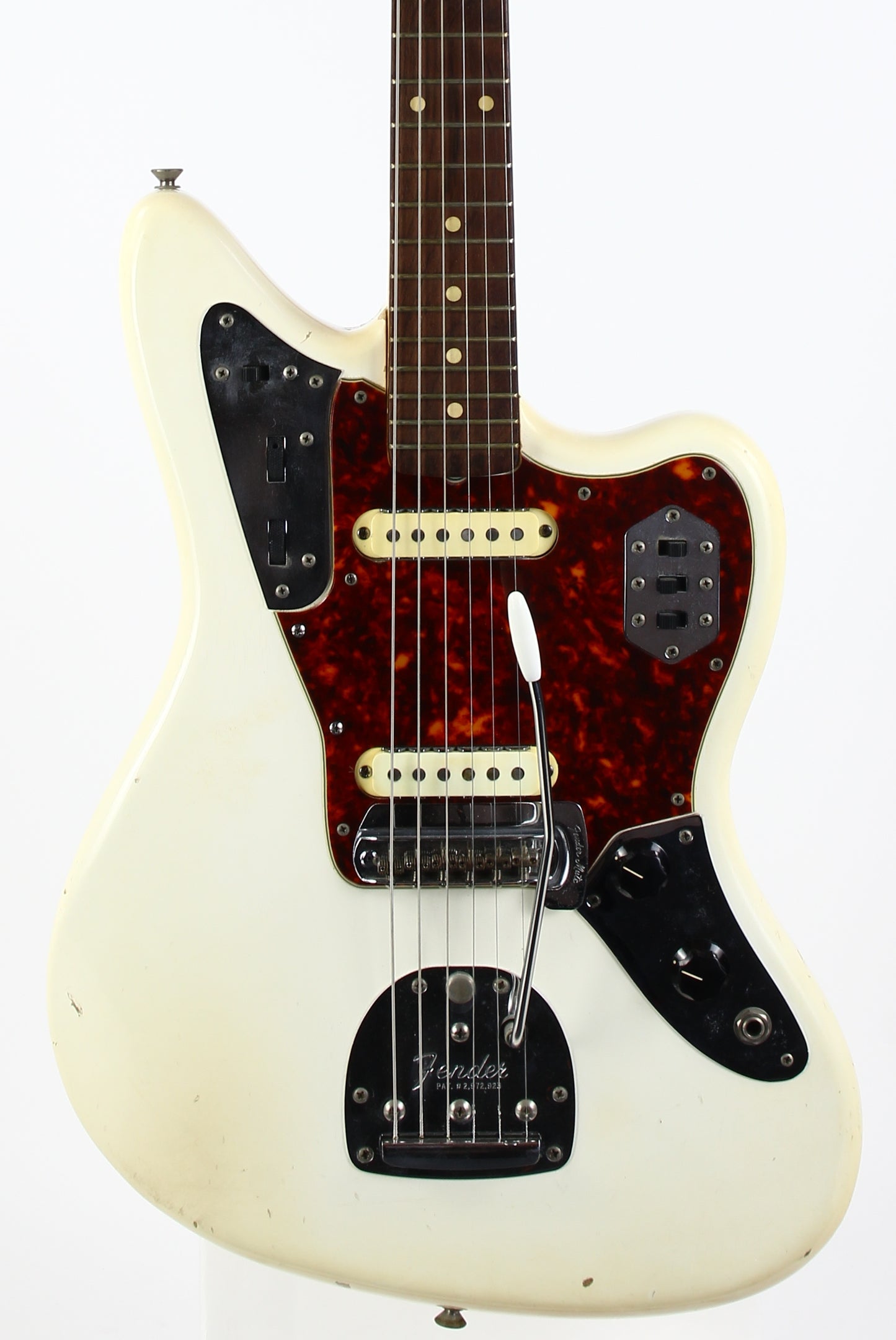 1962 Fender Jaguar Factory Custom Color OLYMPIC WHITE Pre-CBS w Original Brown Case & Strap