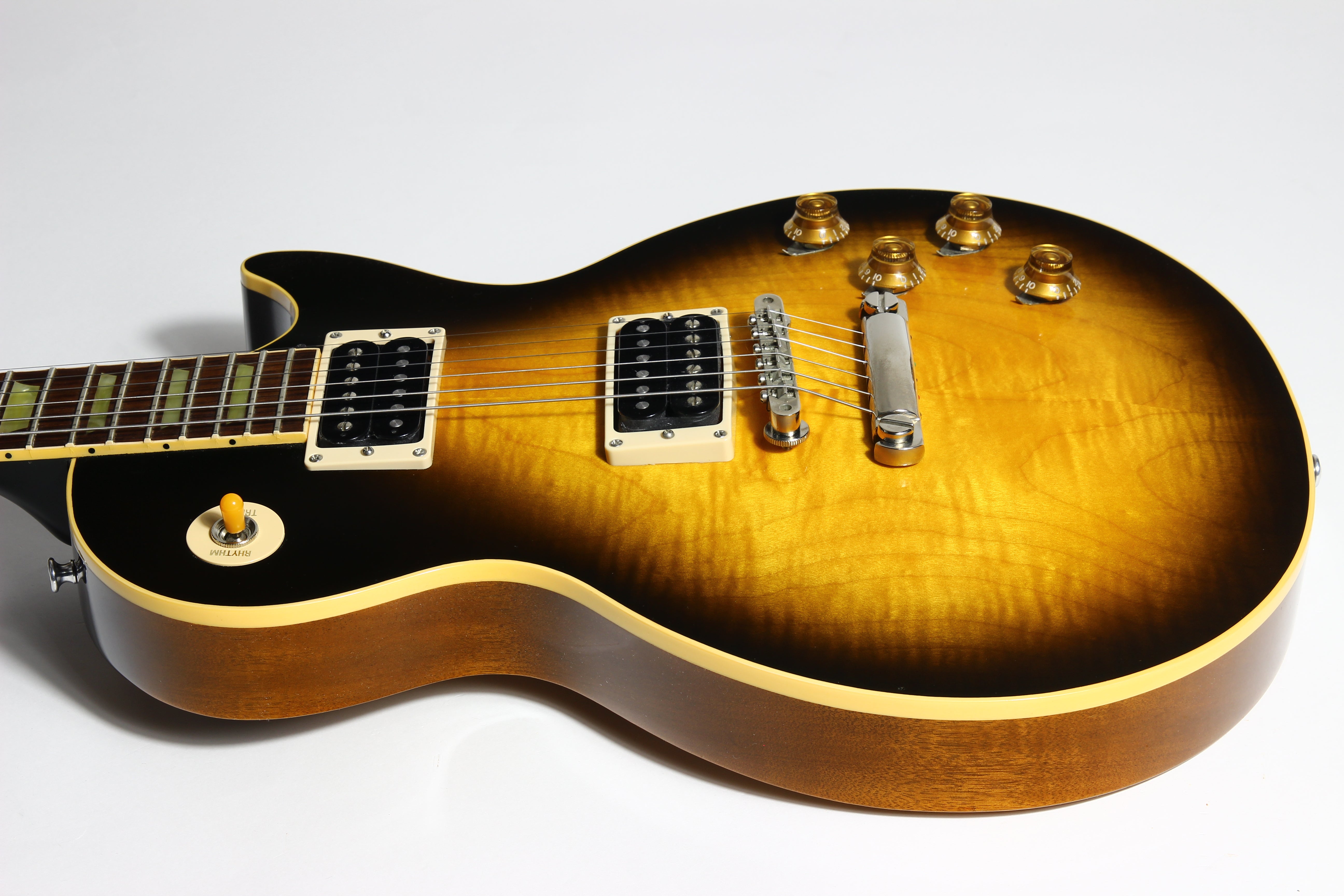 1993 Gibson Les Paul Classic Plus Flametop Tobacco Sunburst Electric G –  Kansas City Vintage Guitars