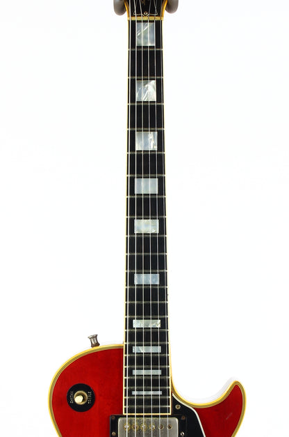 1973 Gibson Les Paul Custom Cherry Sunburst Vintage LP w Original Case Patent Sticker Humbuckers
