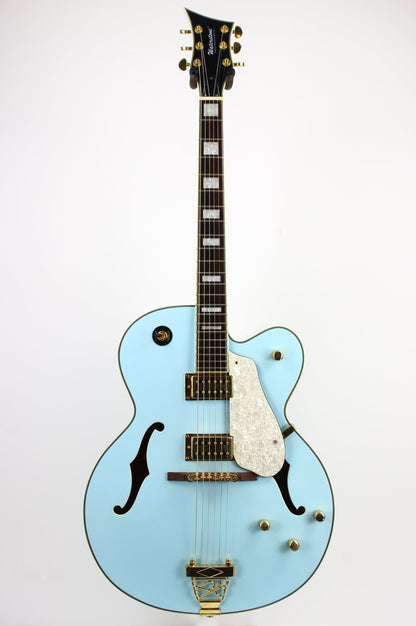 Waterstone Cumulus Baby Blue Archtop Electric Guitar MIK