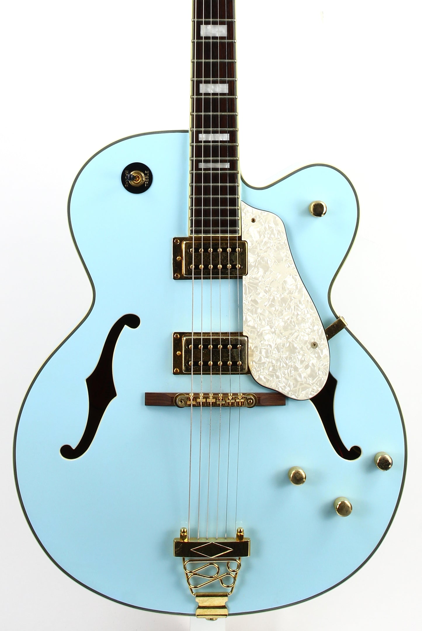 Waterstone Cumulus Baby Blue Archtop Electric Guitar MIK