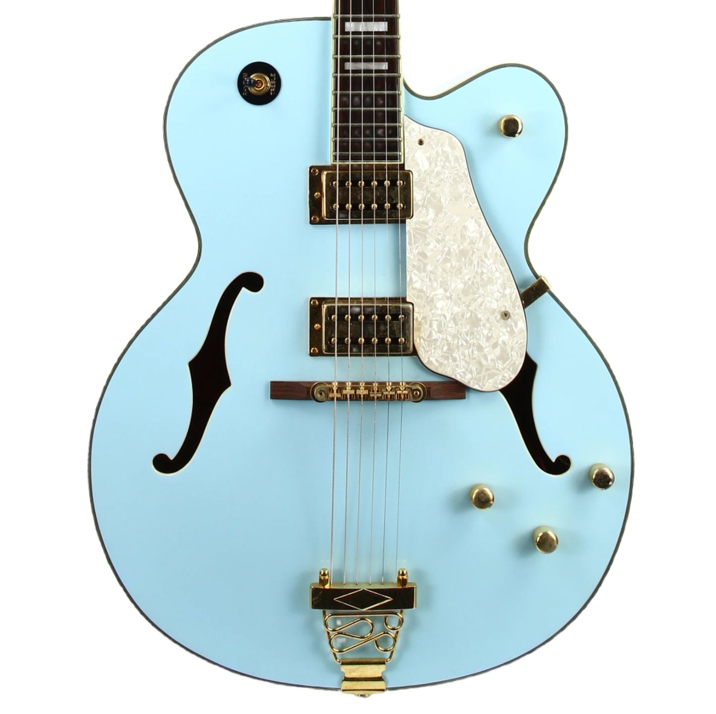 Waterstone Cumulus Baby Blue Archtop Electric Guitar MIK