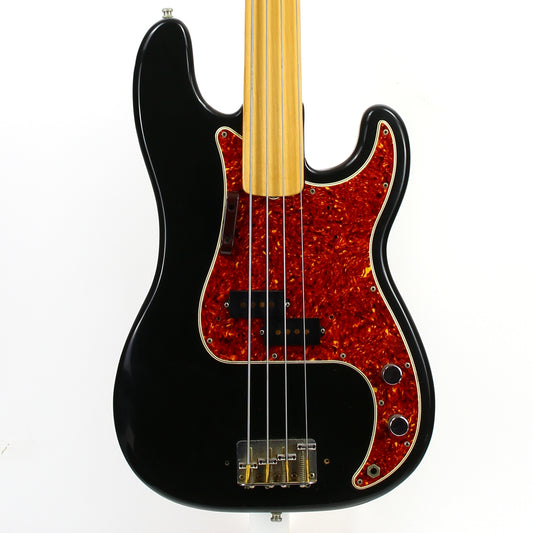 1976 Fender Precision Bass Fretless Maple Neck Black Finish 