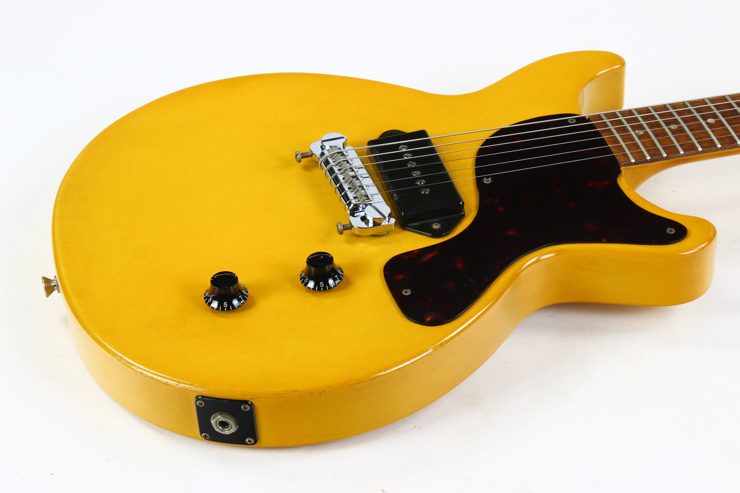 1988 Gibson Les Paul Junior TV Yellow Jr. w Original Chainsaw Case 1980s Vintage