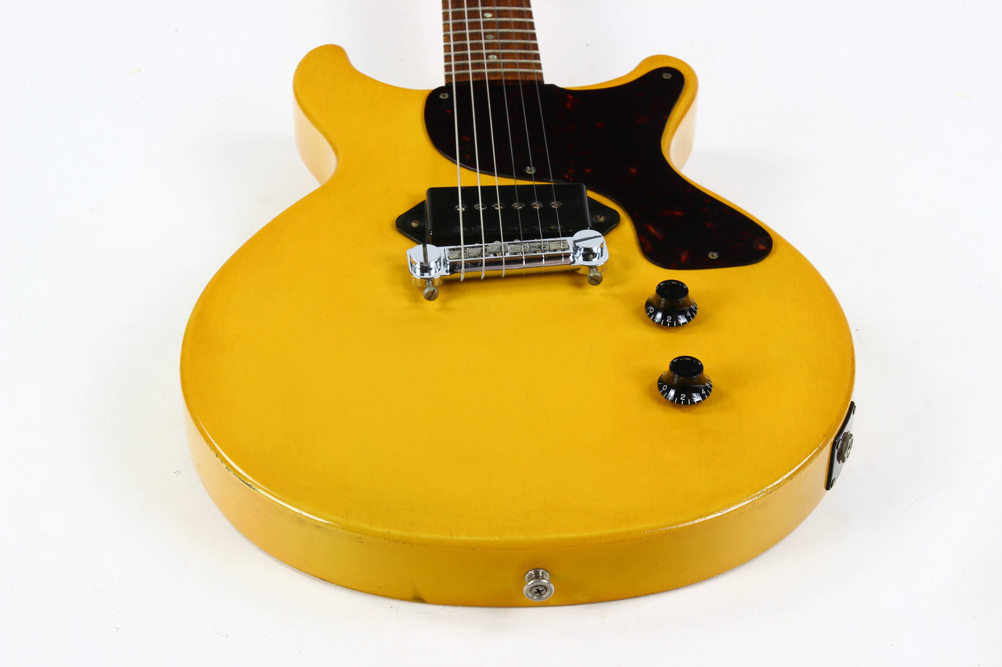 1988 Gibson Les Paul Junior TV Yellow Jr. w Original Chainsaw Case 1980s Vintage