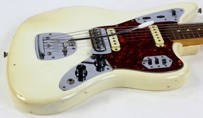 1962 Fender Jaguar Factory Custom Color OLYMPIC WHITE Pre-CBS w Original Brown Case & Strap