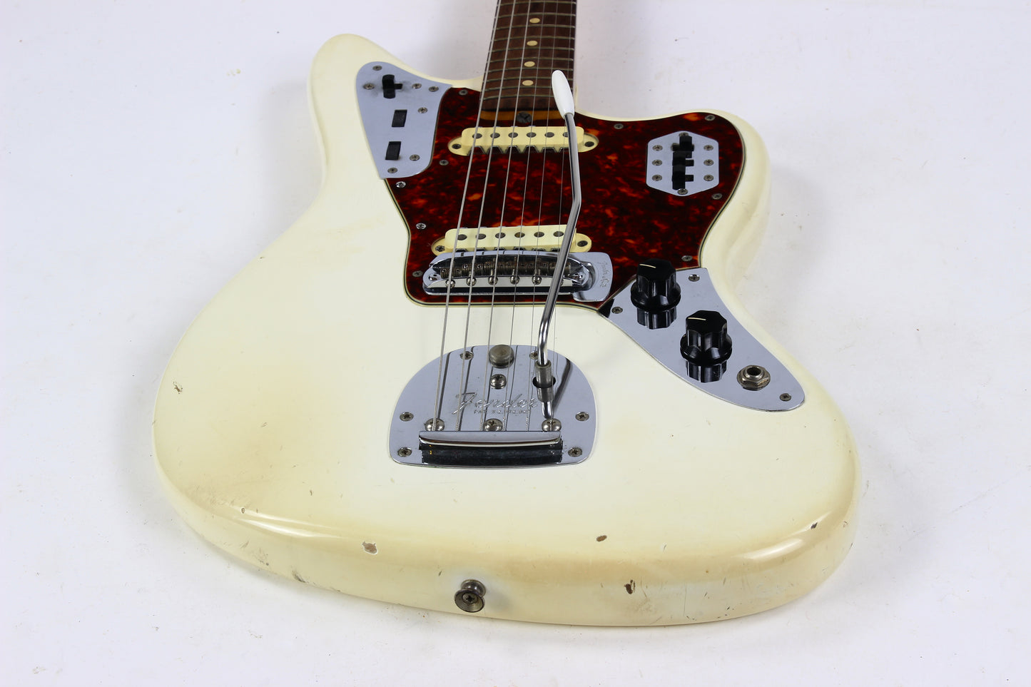 1962 Fender Jaguar Factory Custom Color OLYMPIC WHITE Pre-CBS w Original Brown Case & Strap