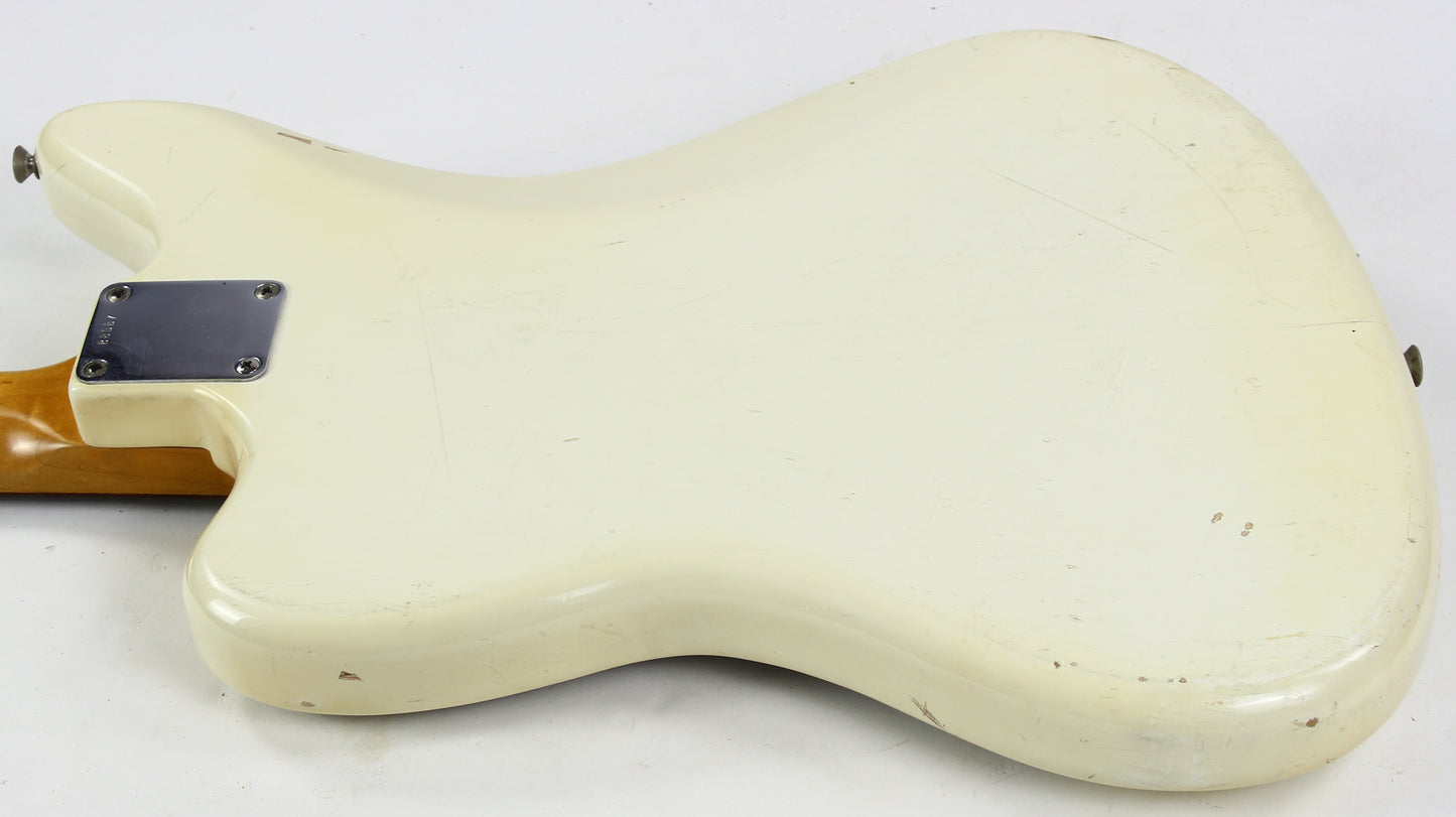 1962 Fender Jaguar Factory Custom Color OLYMPIC WHITE Pre-CBS w Original Brown Case & Strap