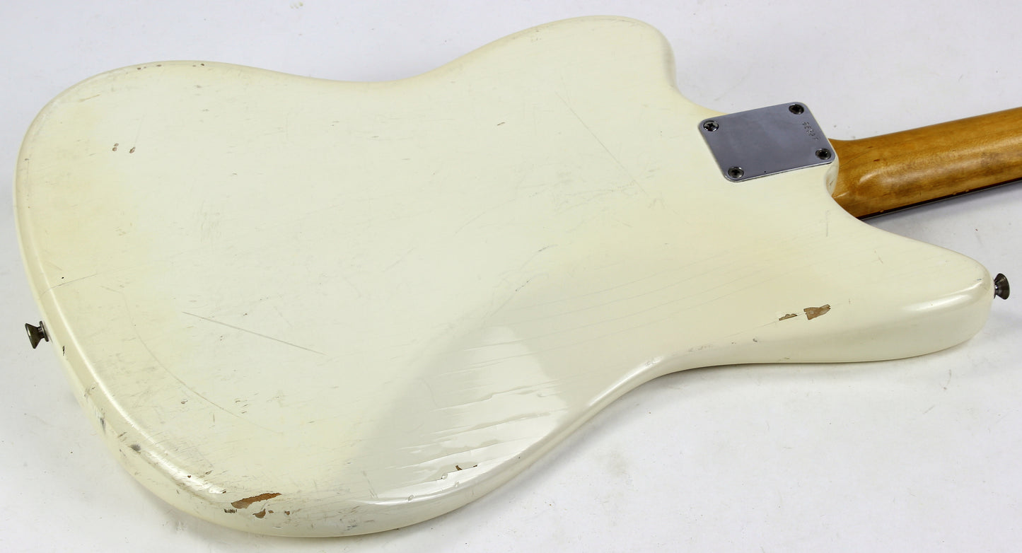 1962 Fender Jaguar Factory Custom Color OLYMPIC WHITE Pre-CBS w Original Brown Case & Strap