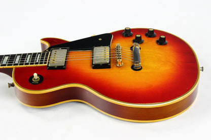 1973 Gibson Les Paul Custom Cherry Sunburst Vintage LP w Original Case Patent Sticker Humbuckers
