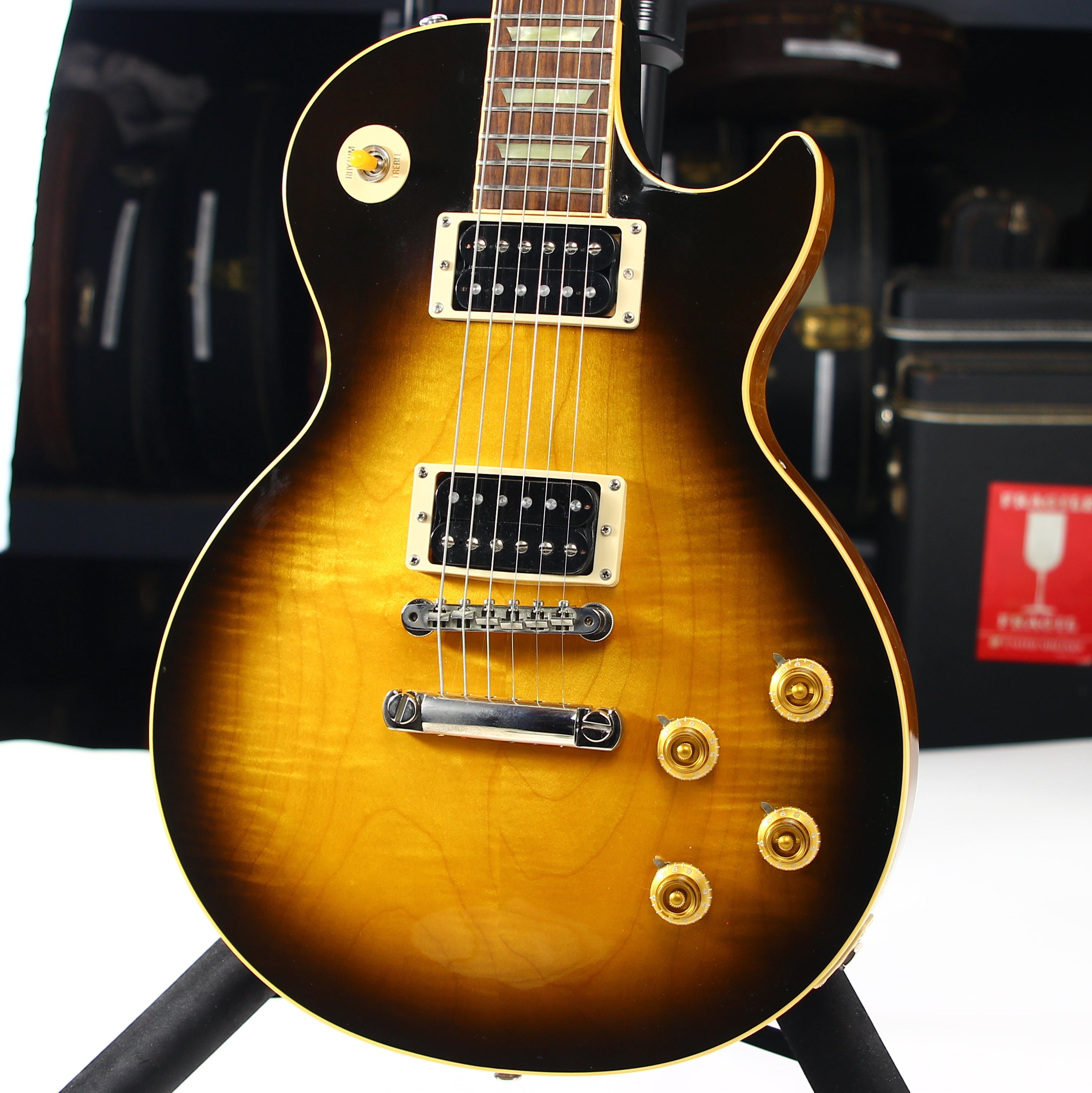 1993 Gibson Les Paul Classic Plus Flametop Tobacco Sunburst Electric G –  Kansas City Vintage Guitars