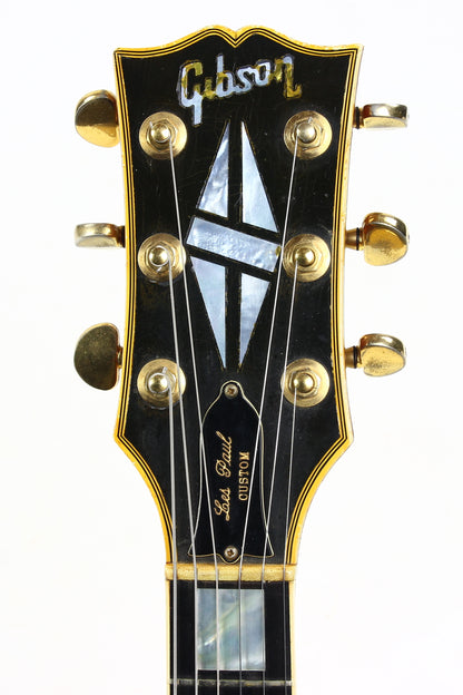1973 Gibson Les Paul Custom Cherry Sunburst Vintage LP w Original Case Patent Sticker Humbuckers