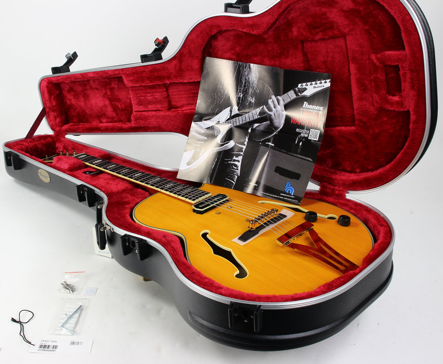 Ibanez PM3C NAL Pat Metheny Archtop Electric Charlie Christian Pickup Natural