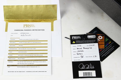 2025 PRS Charcoal Phoenix Limited Edition Private Stock Grade Curly Maple Top Ziricote 40th Anniversary