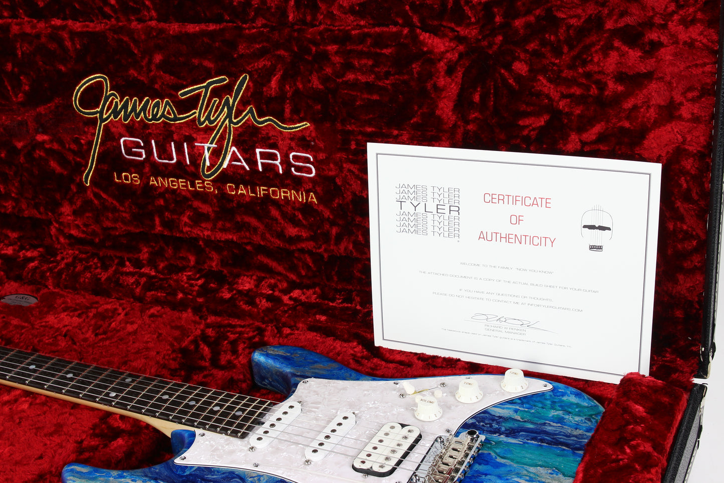 2025 James Tyler USA Studio Elite HD P Arctic Shmear | Super Strat MINT!