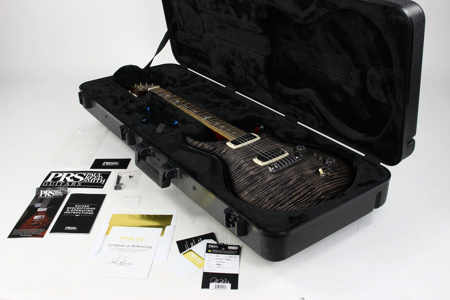 2025 PRS Charcoal Phoenix Limited Edition Private Stock Grade Curly Maple Top Ziricote 40th Ann