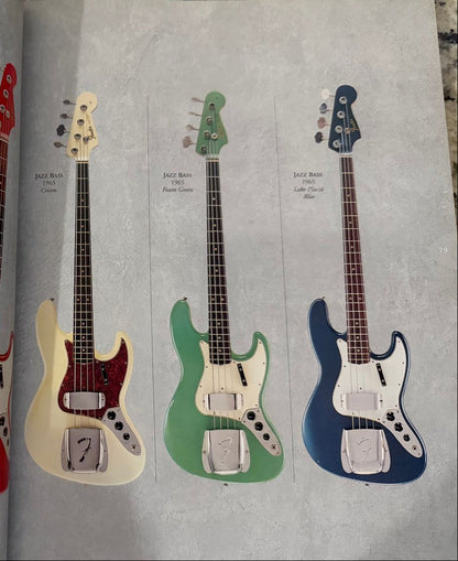 1965 Fender Jazz Bass Custom Color LAKE PLACID BLUE w Original Case L-Series, Padauk Board, BOOK PIECE!
