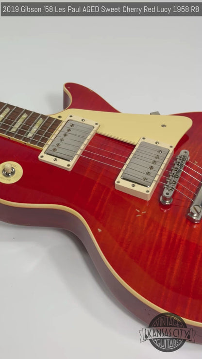 2019 Gibson '58 Les Paul AGED Sweet Cherry Red Lucy 1958 R8 Custom Shop