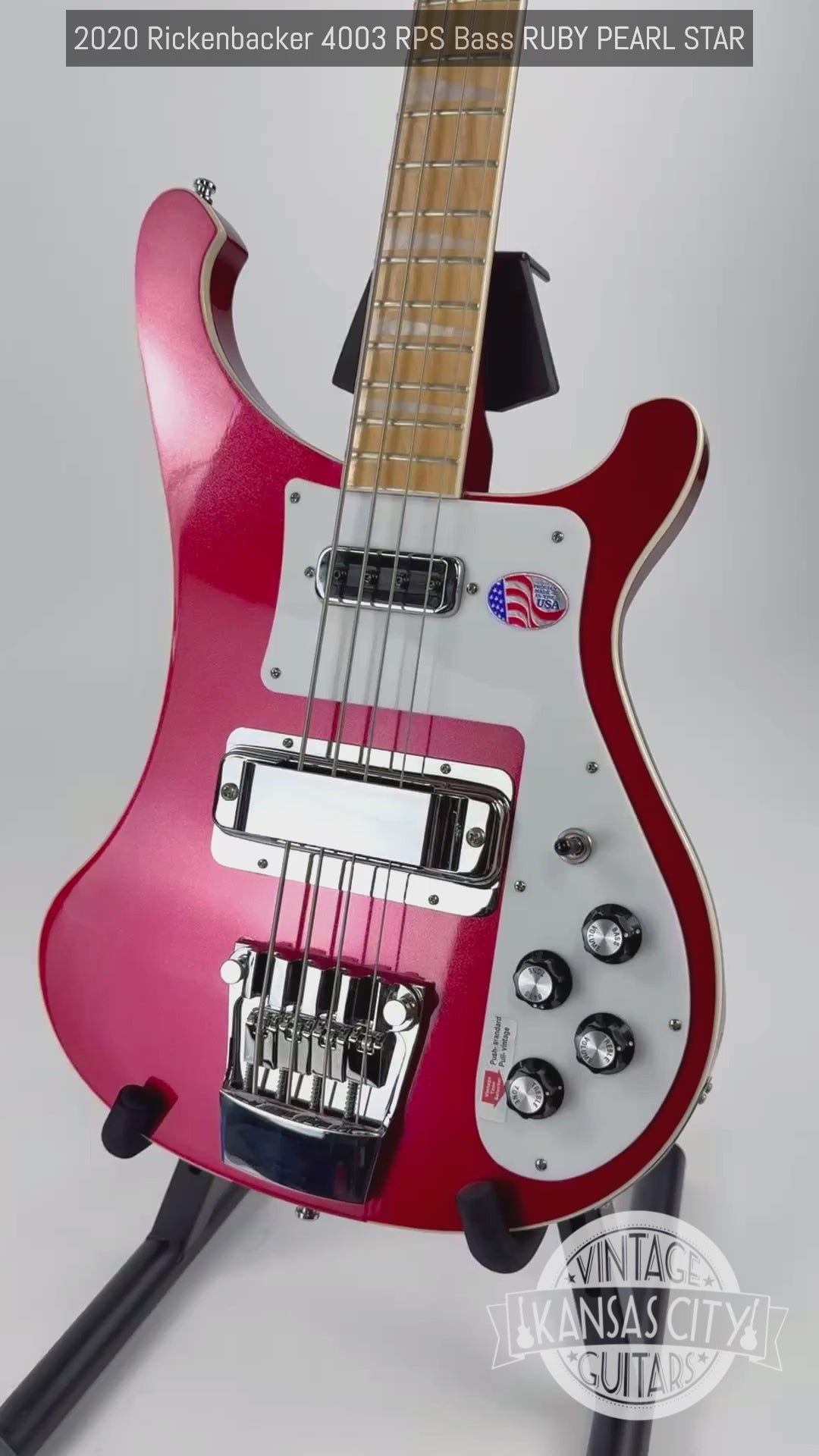 2020 Rickenbacker 4003 RPS Bass RUBY PEARL STAR Sparkle Red