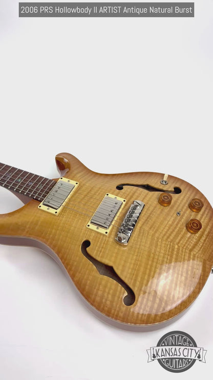 2006 PRS Hollowbody II Piezo ARTIST McCarty Antique Natural Burst Paul Reed Smith archtop